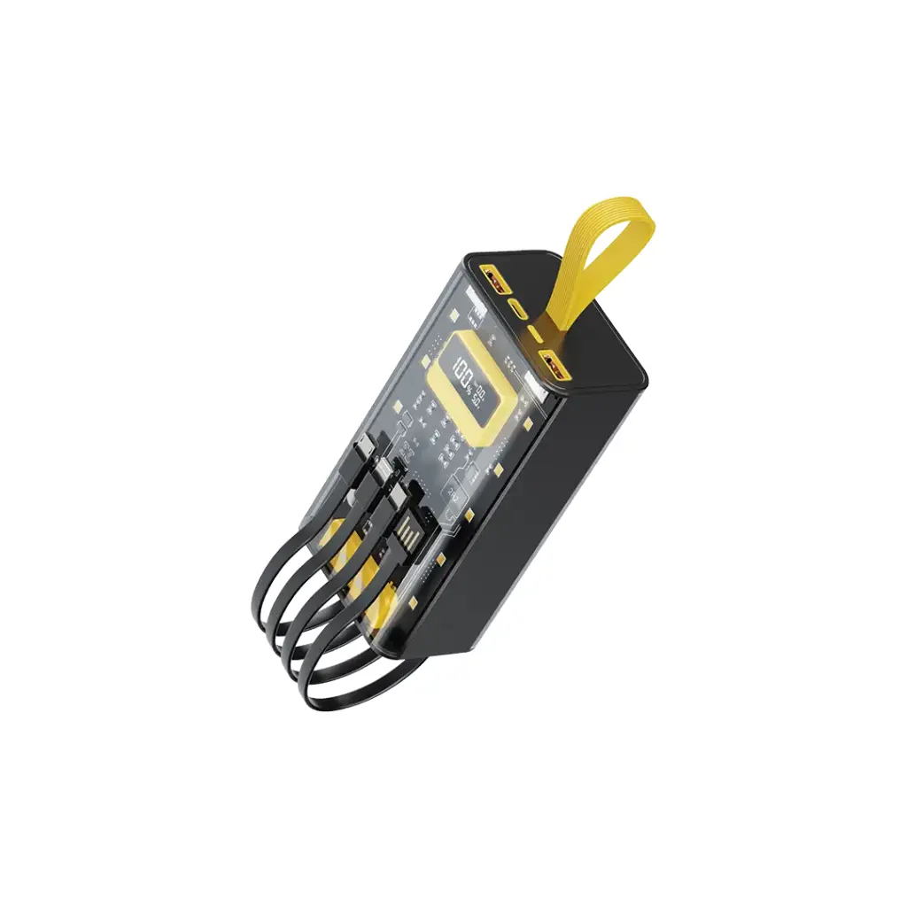 فروشگاه آنلاین نخلینو   - پاوربانک فست شارژ 30 هزار گرین لاین Green Lion Transparent Pro 30000mAh Power Bank